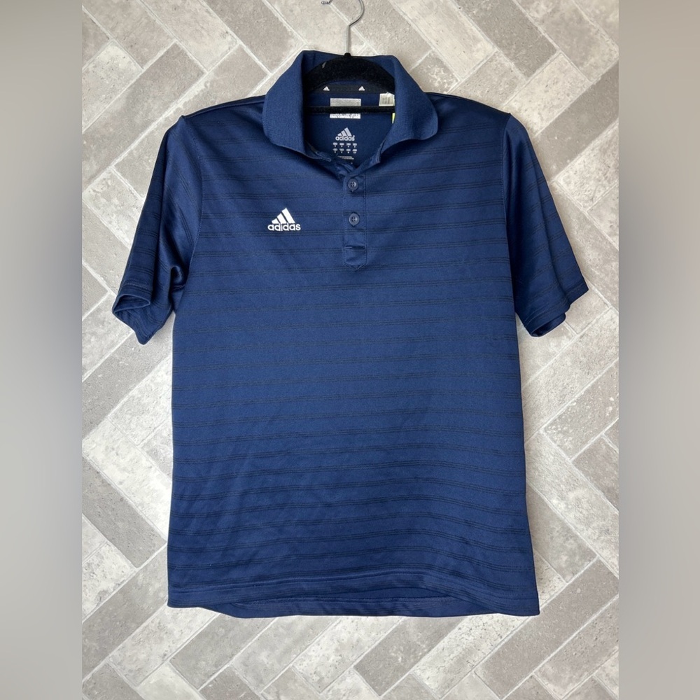 Adidas men’s small golf polo in navy blue
